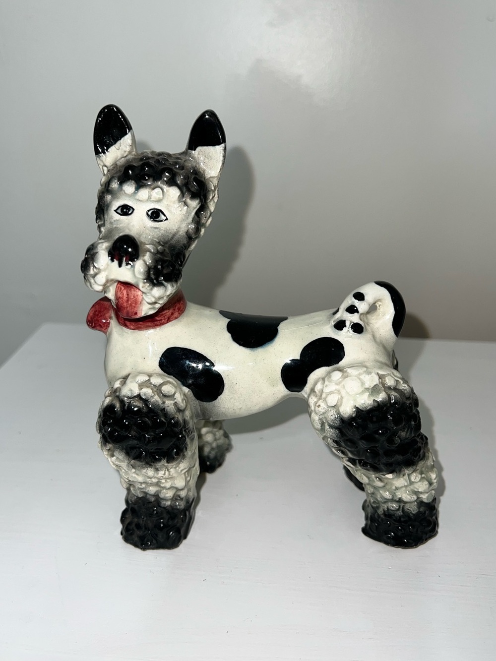 Staffordshire dog ceramic figurine made in Italy